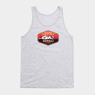 Denali - Alaska - Highest Peak in North America - Hiking Badge Tank Top